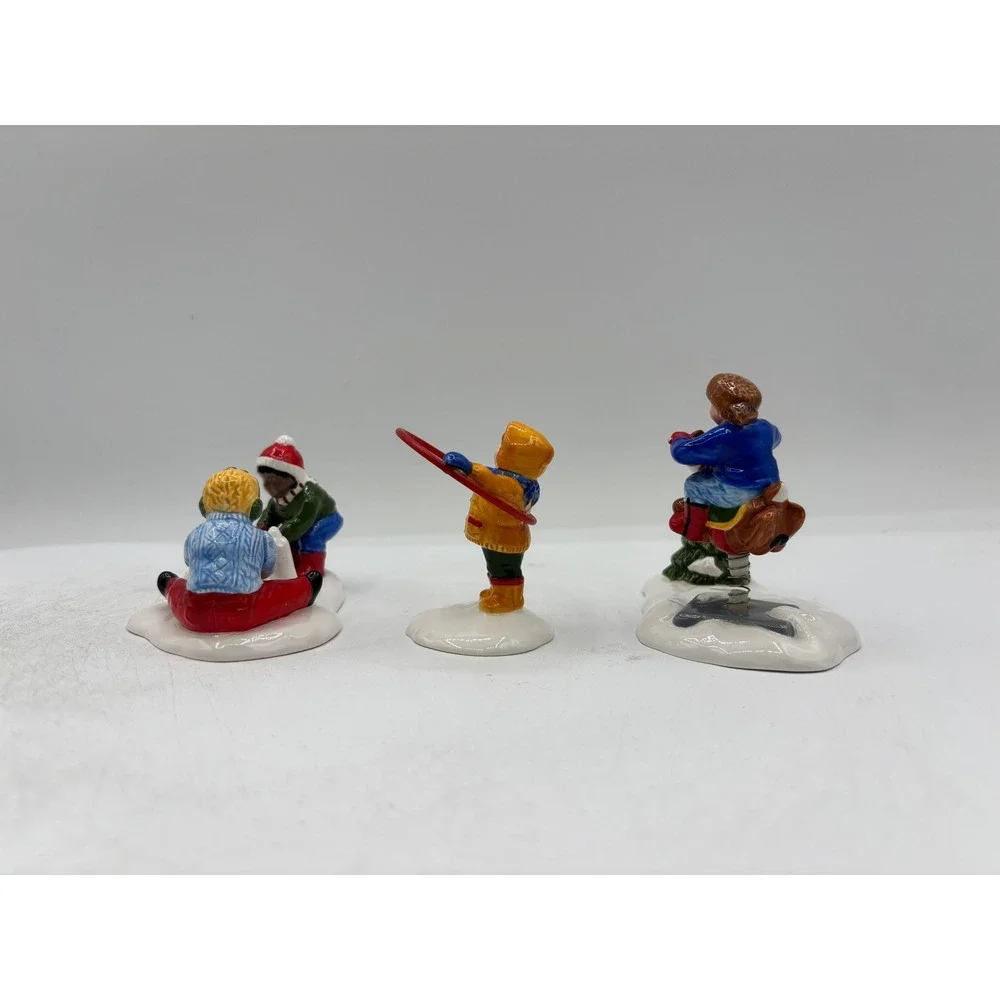 Department 56 1995 Vintage Original Snow Village Frosty Playtime Set of 3 54860